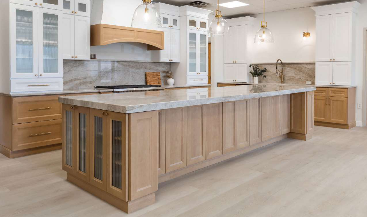 J&K catalog kitchen featuring Butterscotch cabinets