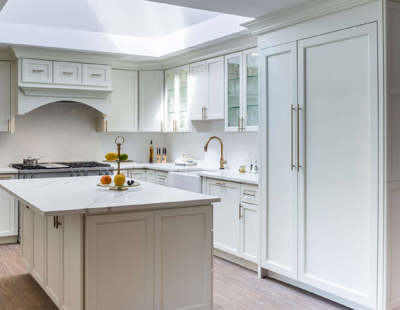 J&K catalog kitchen featuring Dove cabinets